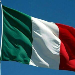 bandiera italiana tricolore in stoffa tessuto da esterno italia 90x150 nazionale