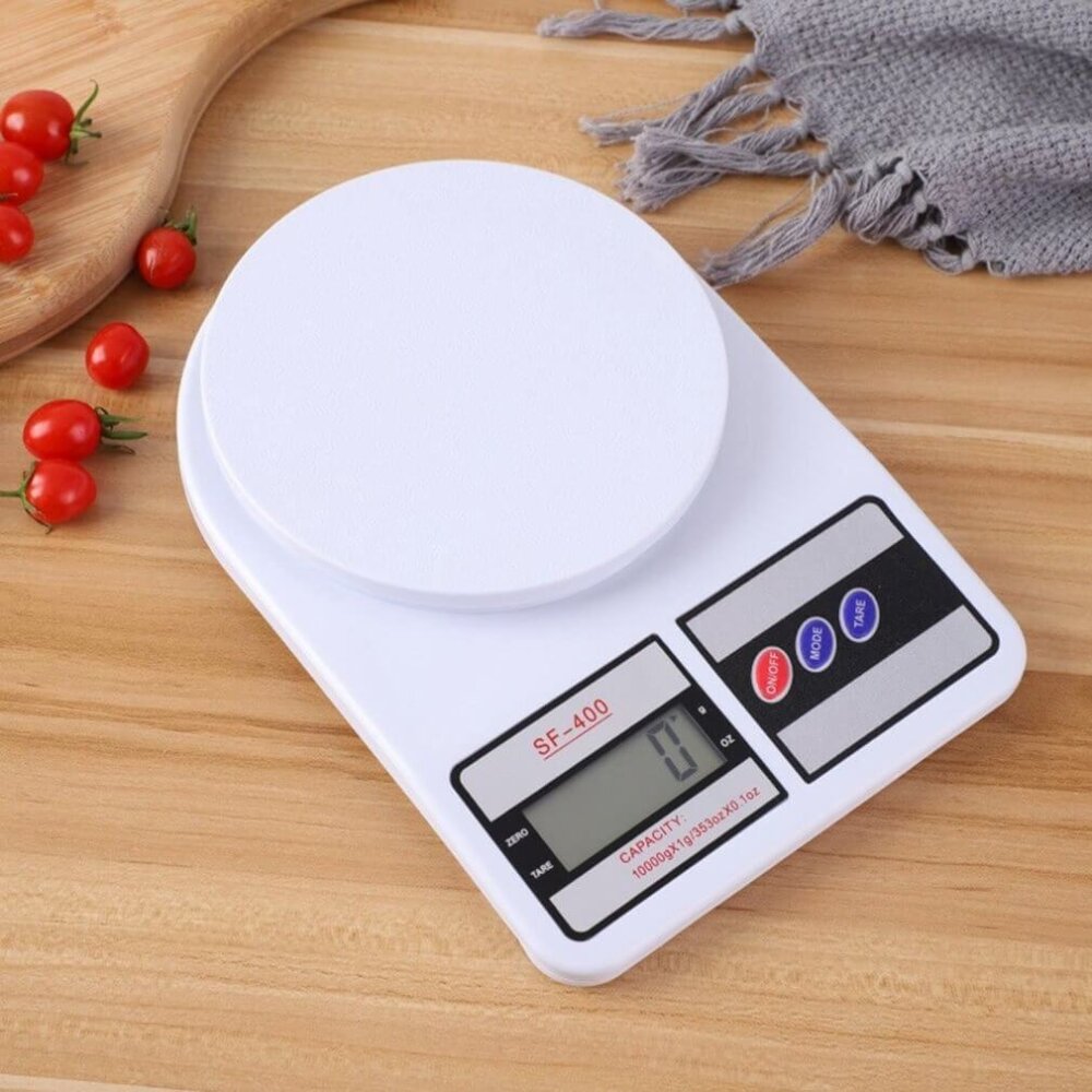Bilancia da cucina digitale lcd alimenti tara elettronica 1-7 kg