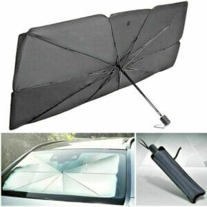 parasole parabrezza auto visiera ombrello portatile protegge da sole 140x75