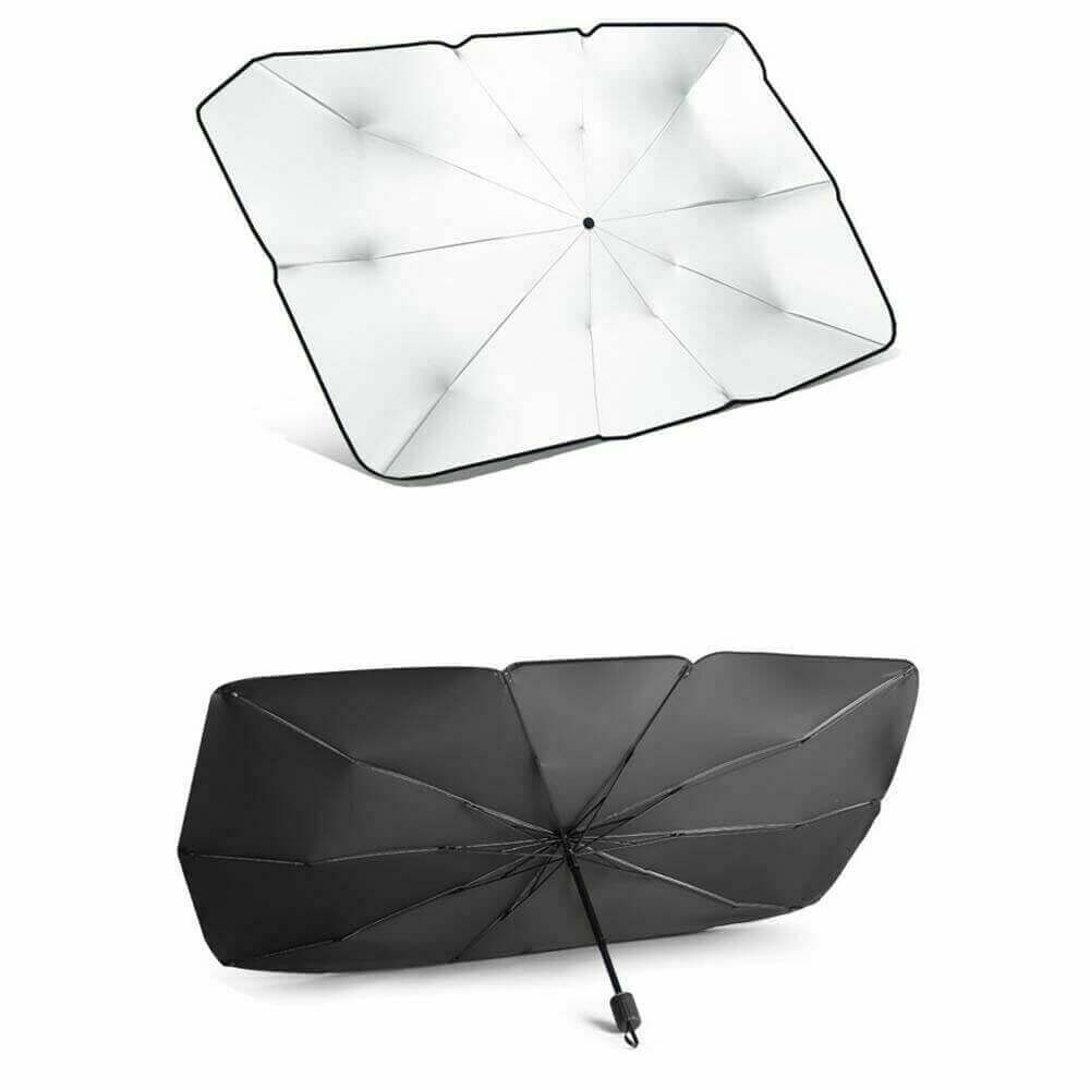 parasole parabrezza auto visiera ombrello portatile protegge da sole 140x75