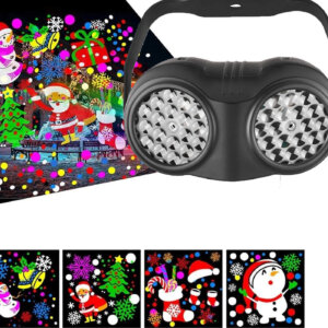 Proiettore Luce natale a LED luci decorazioni babbo natale natalizie binoculare