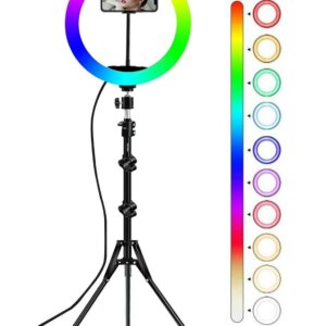 Anello Luminoso Rgb Led Treppiedi Selfie Tik Tok Luce Ring Light Professionale 12” 30cm
