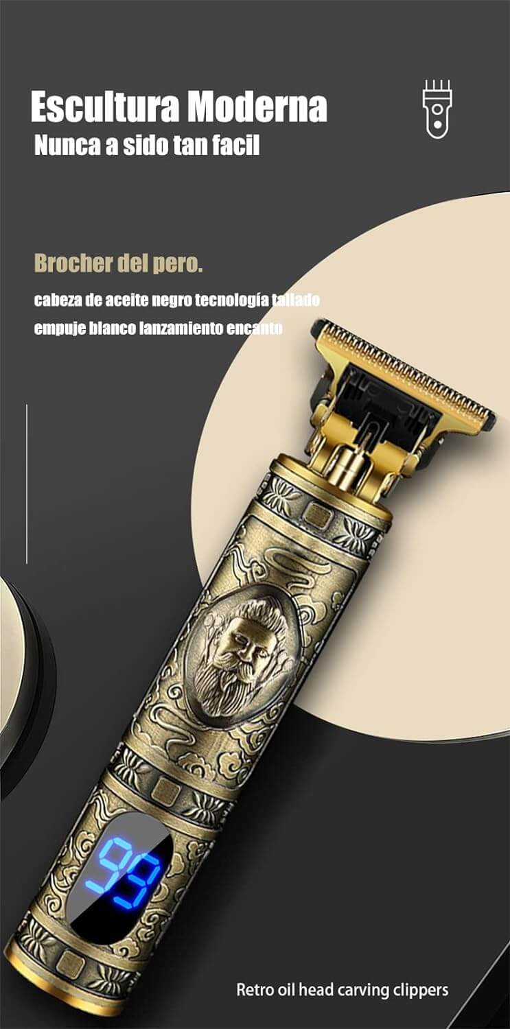 Tagliacapelli-rasoio-elettrico-professionale-ricaricabile-retrò-vintage-budda-nuovo-10