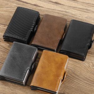 Porta-carte-di-credito-slim-rfid-mini-portafoglio-piccolo-portatessere-nuovo-2