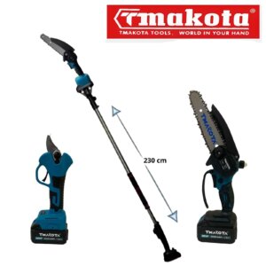 Kit-potatura-mini-motosega 6-forbice-cesoia-a-batteria-con-asta-telescopica-1